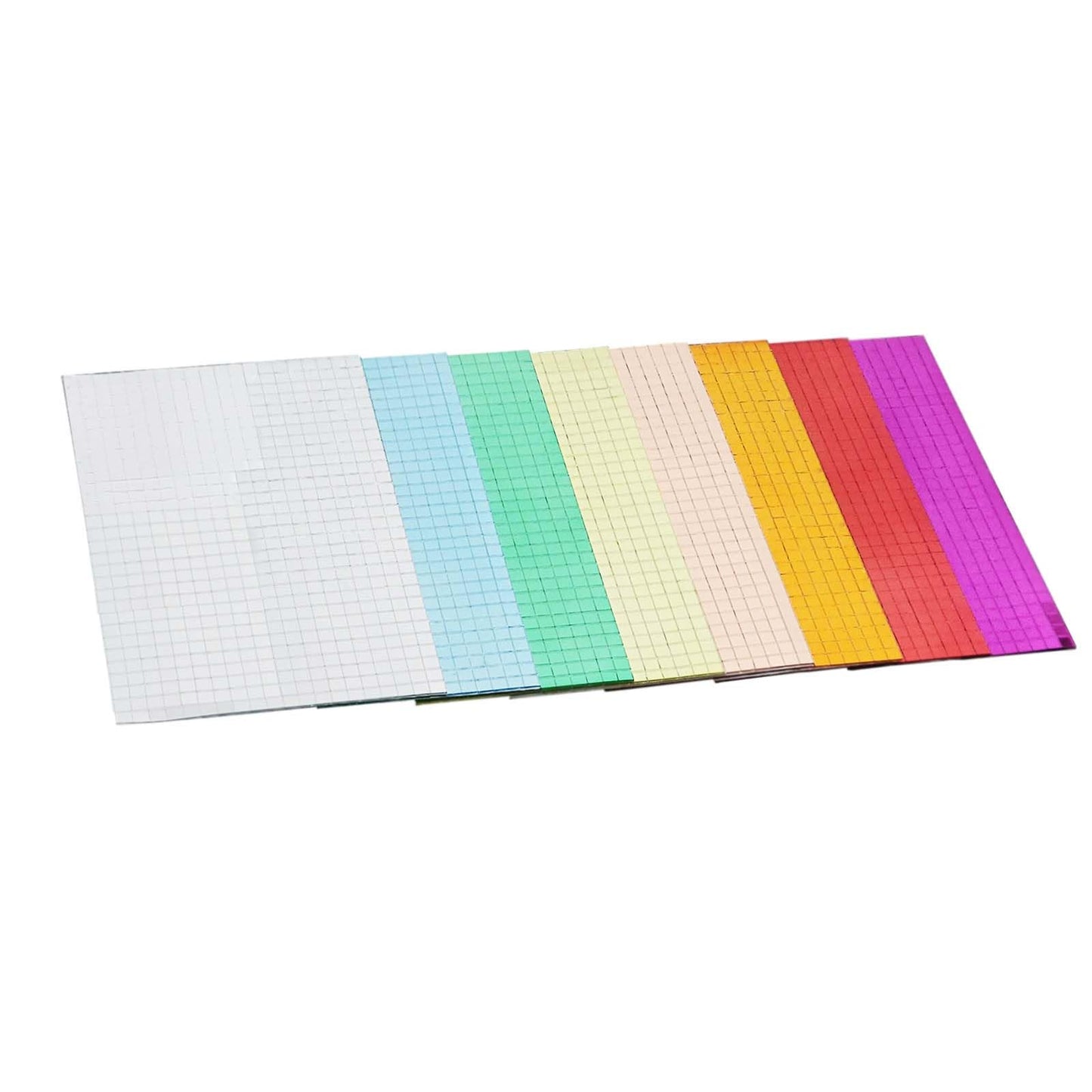 12000pcs Self-Adhesive Mirror Mosaic Tiles Mirror Tiling Xmas DIY Decoration 5x5mm (Orange)