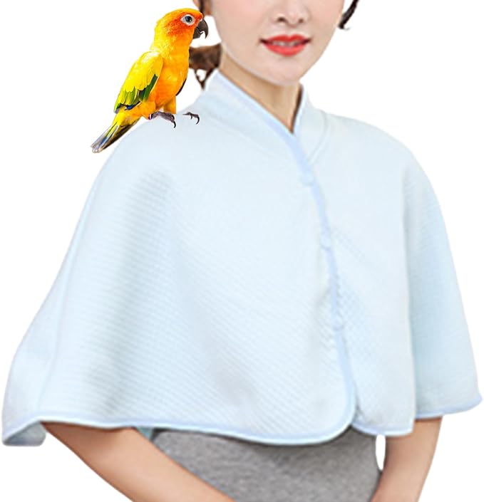 QBLEEV Parrot Anti-Scratch Shoulder Protector, Bird Diaper Poop Cover Pad
