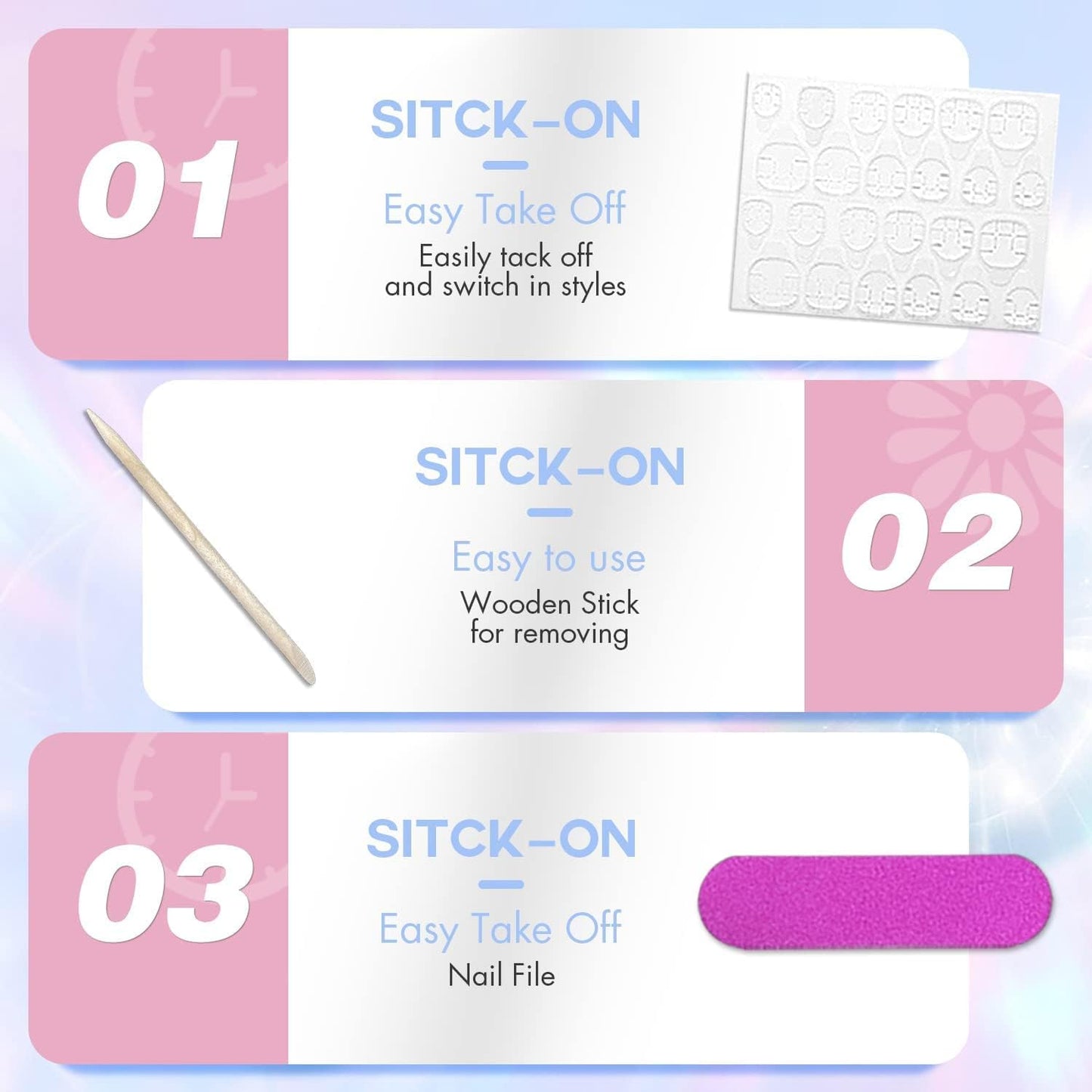 Royal Blue Chrome Press on Nails Medium Almond, KQueenest Mirror Metal Stiletto Fake Acrylic Nails with Bling Design, Dark Color Glue on Nails for Daily Party Wear, False Nails Press ons in24 PCS