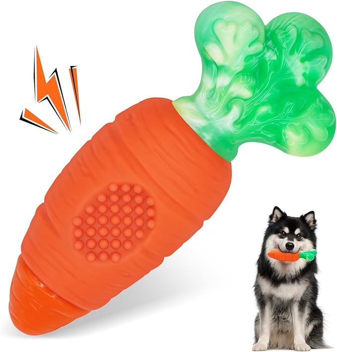 BoYoYo Indestructible Dog Toys for Aggressive Chewers Large Breeds, Durable Squeaky Toys for Super Chewers, Heavy Duty Tough Bone to Keep Them Busy, Interactive Dog Chew for Medium Breed