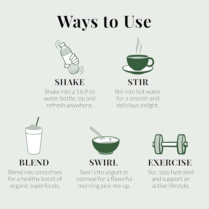 The Republic of Tea Organic Detox Greens Single Sips, 50 Single Sips, Matcha Coconut Lemon Mint
