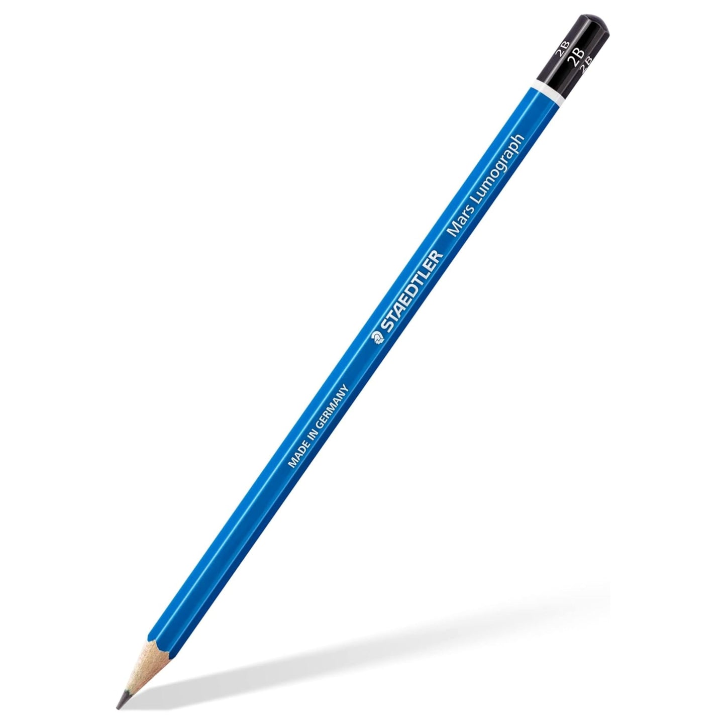 STAEDTLER Mars Lumograph 2B Graphite Art Drawing Pencil, 6 Pencils