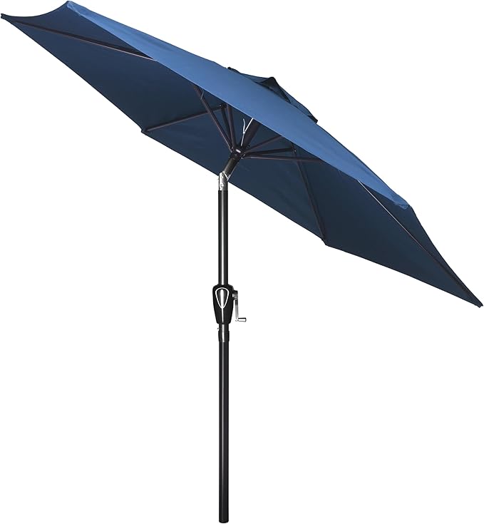 Simple Deluxe 9' Patio Umbrella Outdoor Table Market Yard Umbrella with Push Button Tilt/Crank