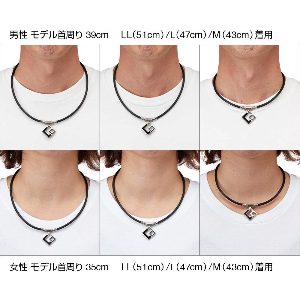 Colantotte TAO Necklace Aura Black×Black 47cm Japan Import