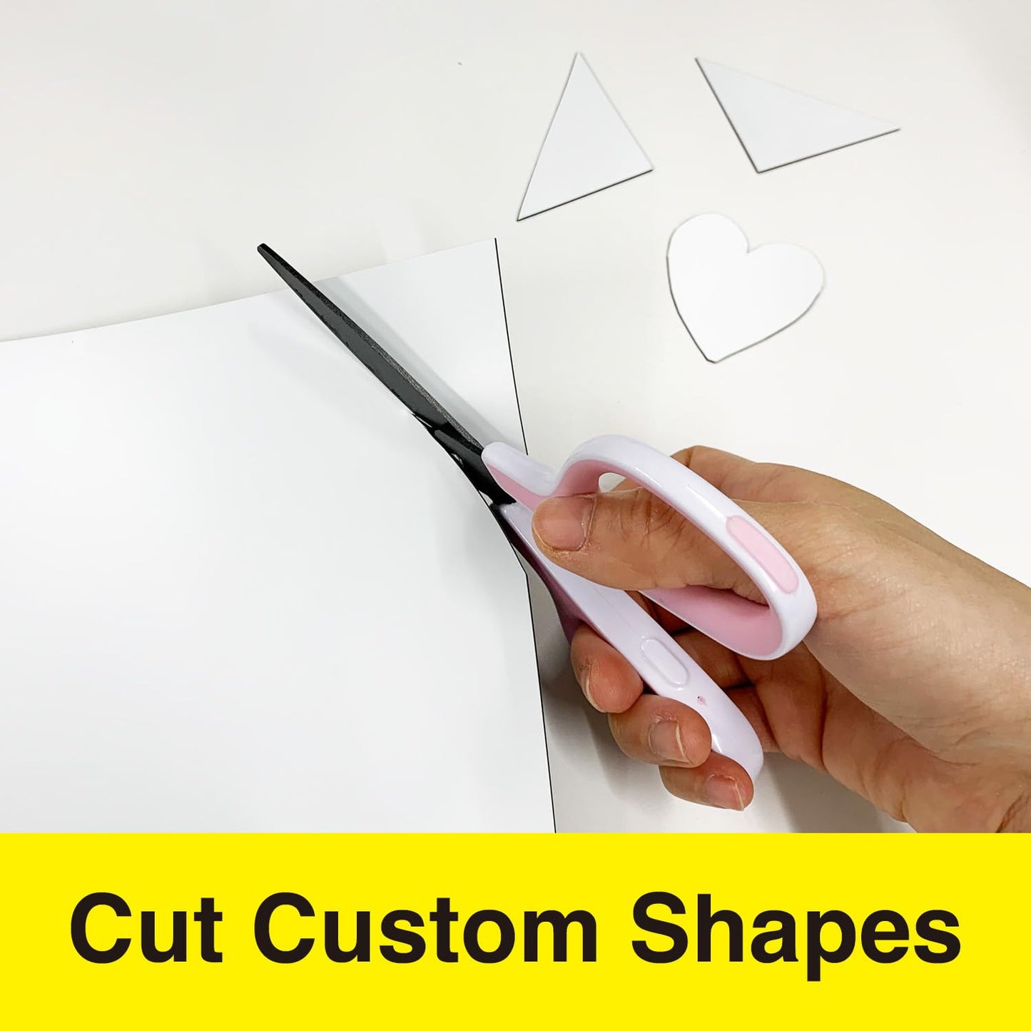 Magnet Sheets White 8.5 x 11, 5 Sheets, Flexible Vinyl Magnet Sheets, Vinyl Sheets for DIY Hand Handmade Craft, 8.5" x 11", Stationery, Office Supply (MVAV-8511W)