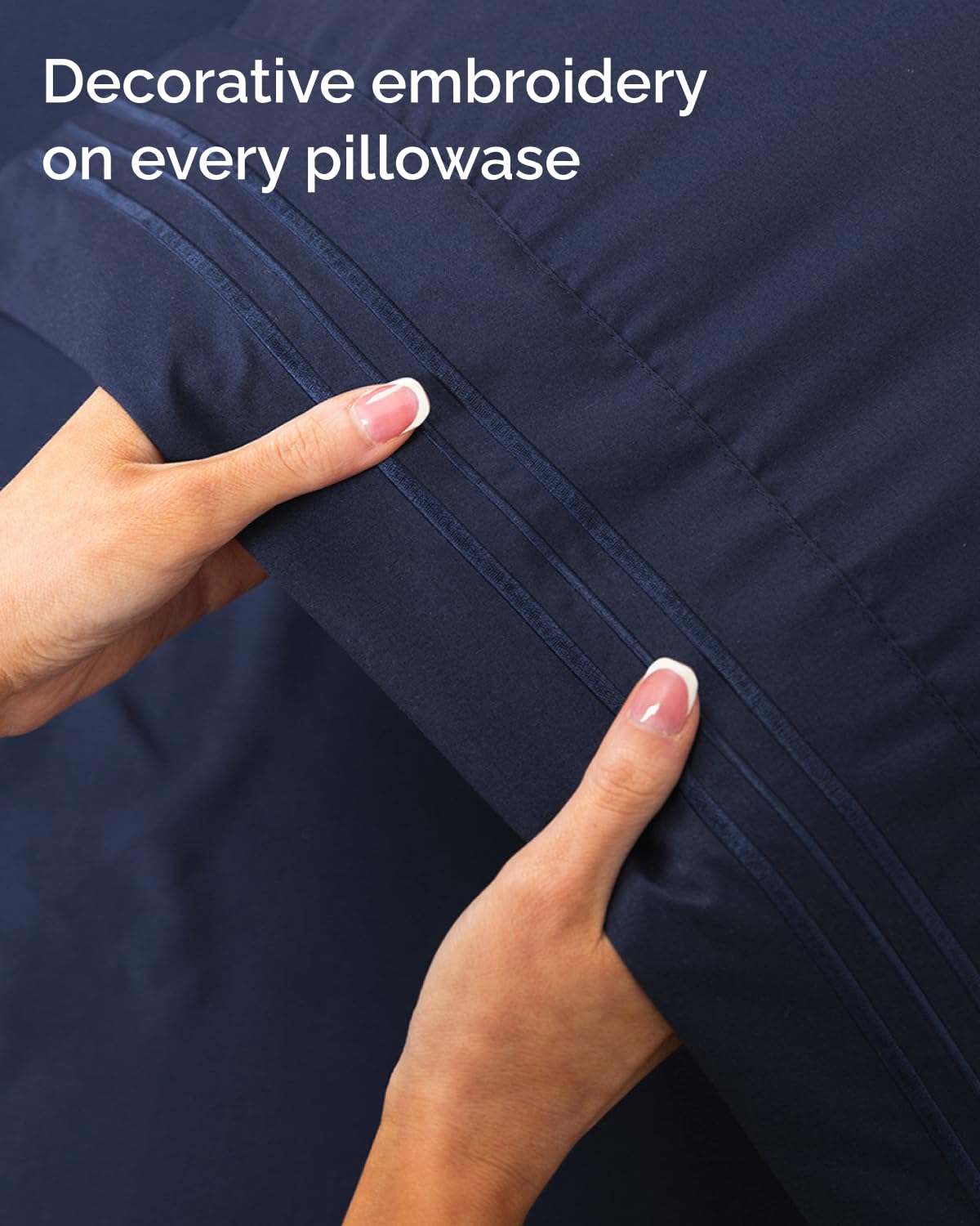Twin XL Size 3 Piece Sheet Set - Comfy Breathable & Cooling Bed Sheets Set - Hotel Luxury Bedding for Women, Men, Kids, Teens, Boys & Girls - Deep Pockets, Soft, Wrinkle Free - Oeko-Tex - Navy Blue
