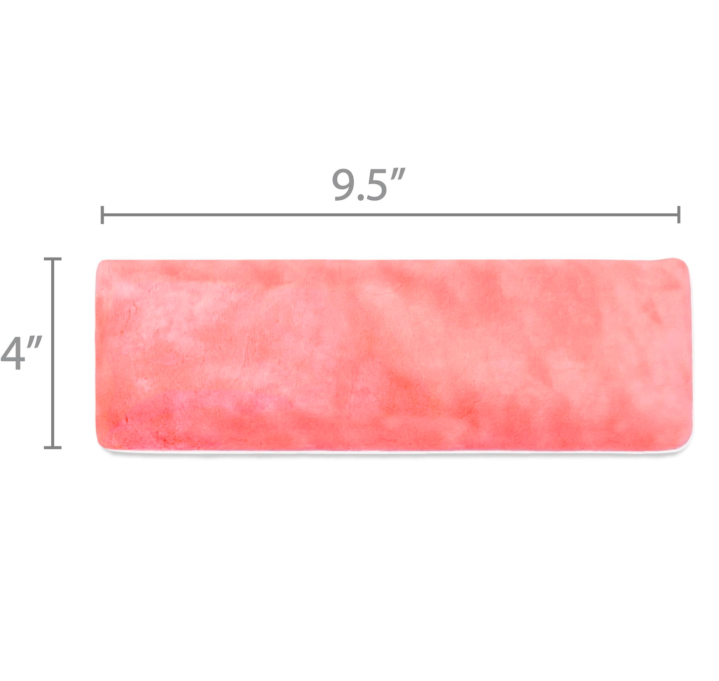 Eurow Luxe Himalayan Salt Eye Pillow Mask, Microwavable & Freezable Warm or Cold Compress for Relaxation, Headaches, Puffiness, Stress Relief, Sleep Support & Eye Strain, Pink