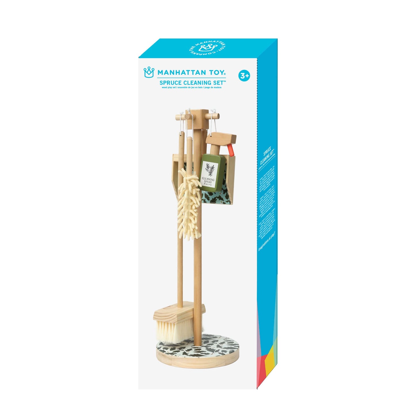 Manhattan Toy Decorative 5-Piece Wooden Pretend Housekeeping Cleaning Set for Kids 3 + Year Old and Up