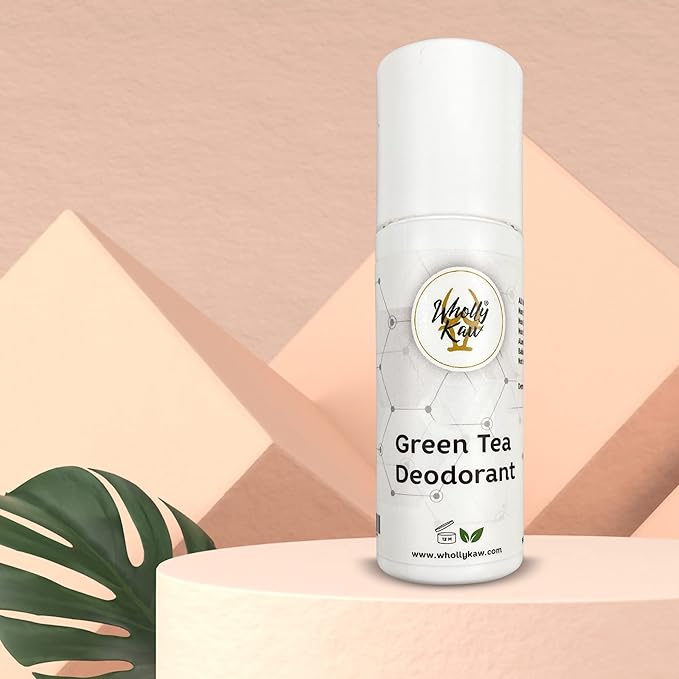 WhollyKaw Aluminum free natural deodorant. Dermatologist tested, baking soda free, oil free, non staining, non sticky. Clean and fresh scent providing protection up to 12 to 18 hours. Made in USA.