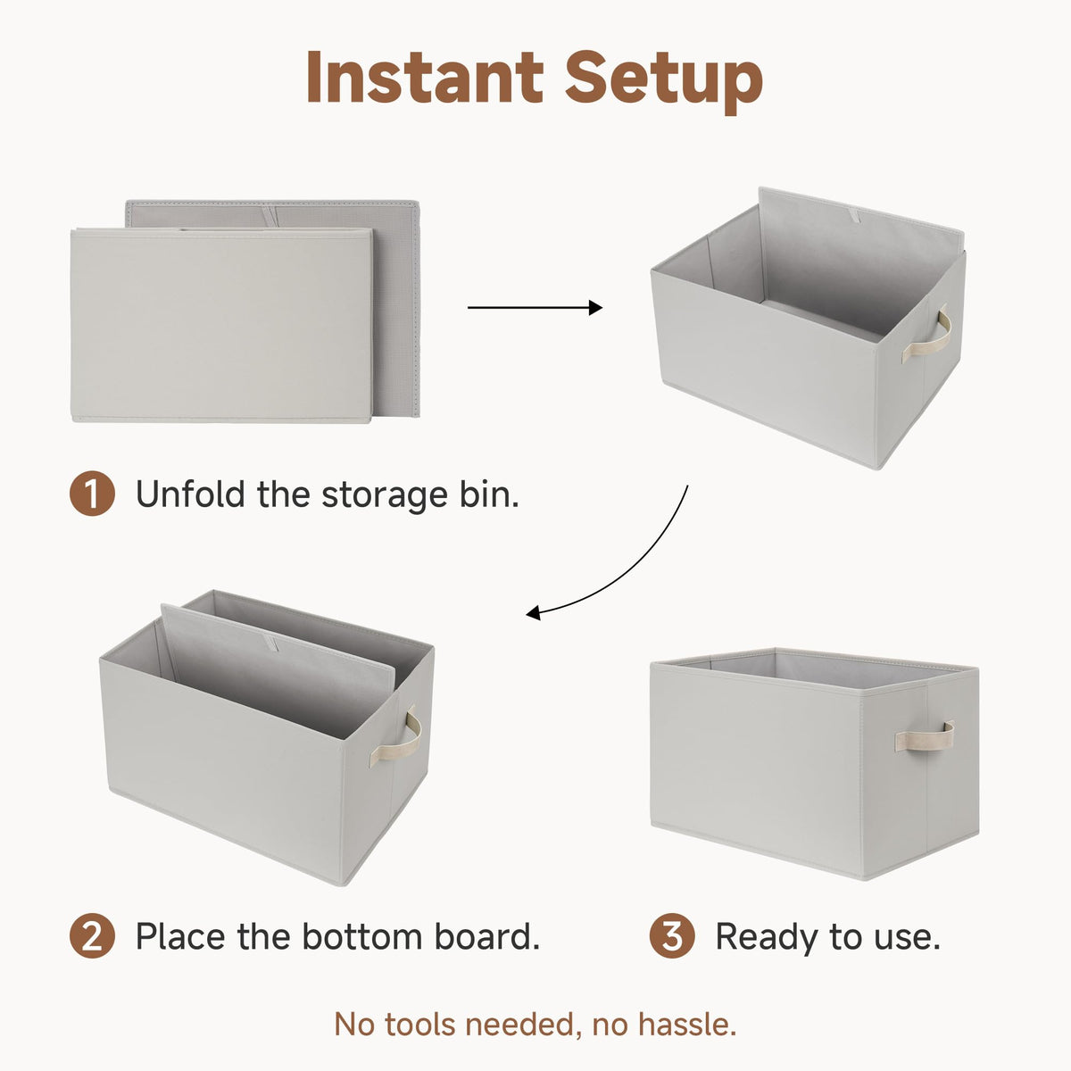 Closet Storage Bins (3 Count)
