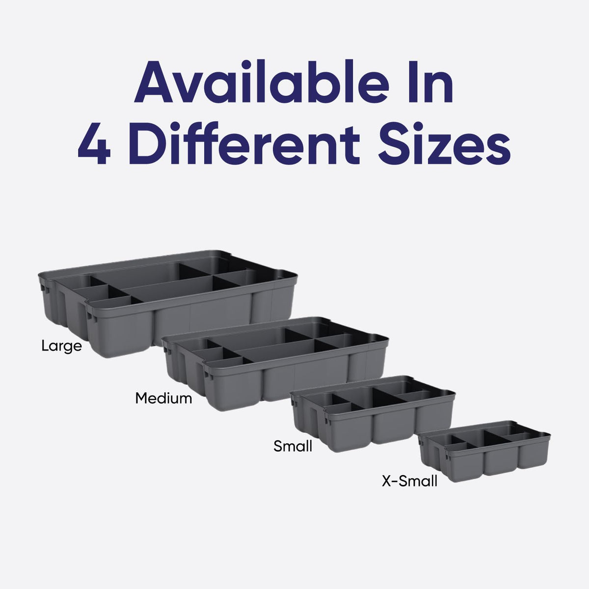 Storage Container Organizing Tray for Superio Bin or Drawer Plastic Organize Sewing (2 Count)