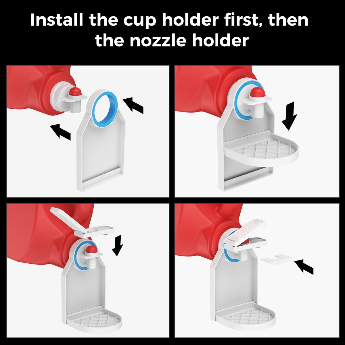 Laundry Detergent Dispenser Cup Holder & Nozzle Force
