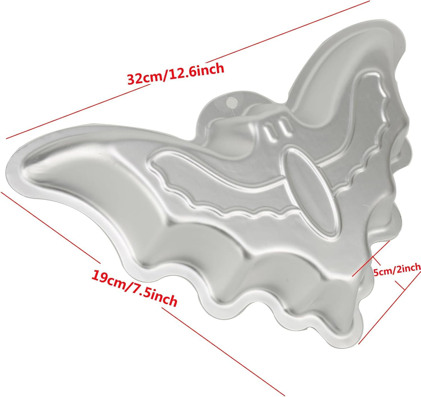 Cayanmydery Bat Shape Cake Pan, 3D Birthday Cake Pan, Aluminum Alloy Cake Decorating Molds Nonstick Baking Tool
