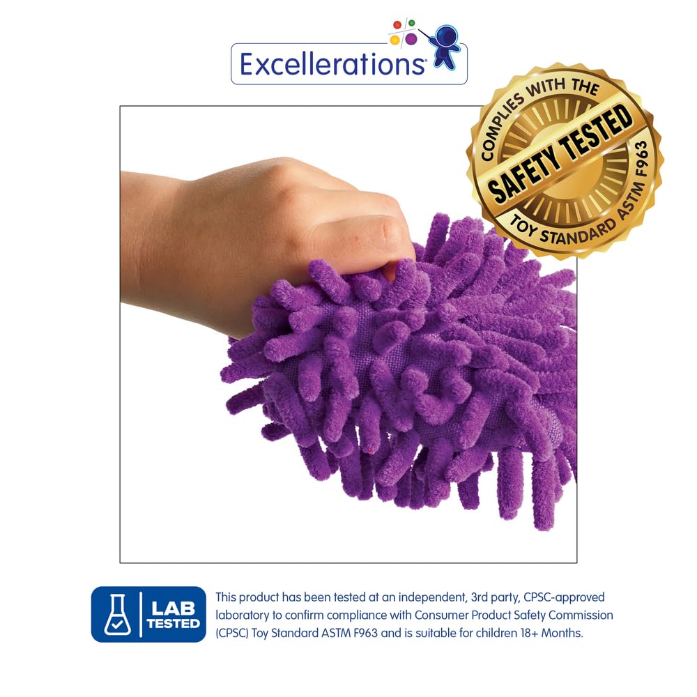 Excellerations 4 inch Square, Super Sensory Bean Bags, Set of 12, Kids Educational Toy (Item # COOLBEAN)
