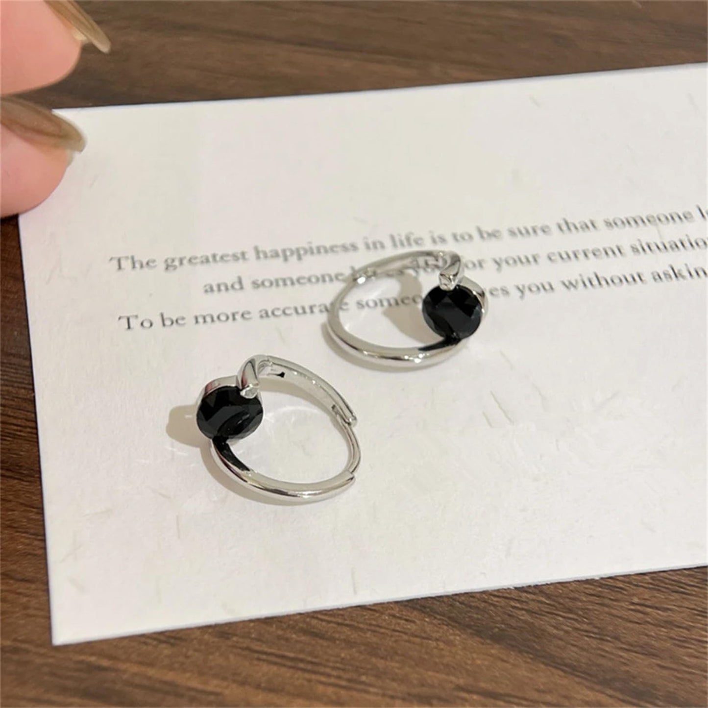 Lymphvity Germanium Crystal Ball Hoop Earrings Gold Silver Plated Unique Colorful Ball Sparkle Rhinestone CZ Lucky Round Circle Dangle Hoop Earrings for Women Minimalist Lymphatic Drainage Jewelry Gifts (Black)