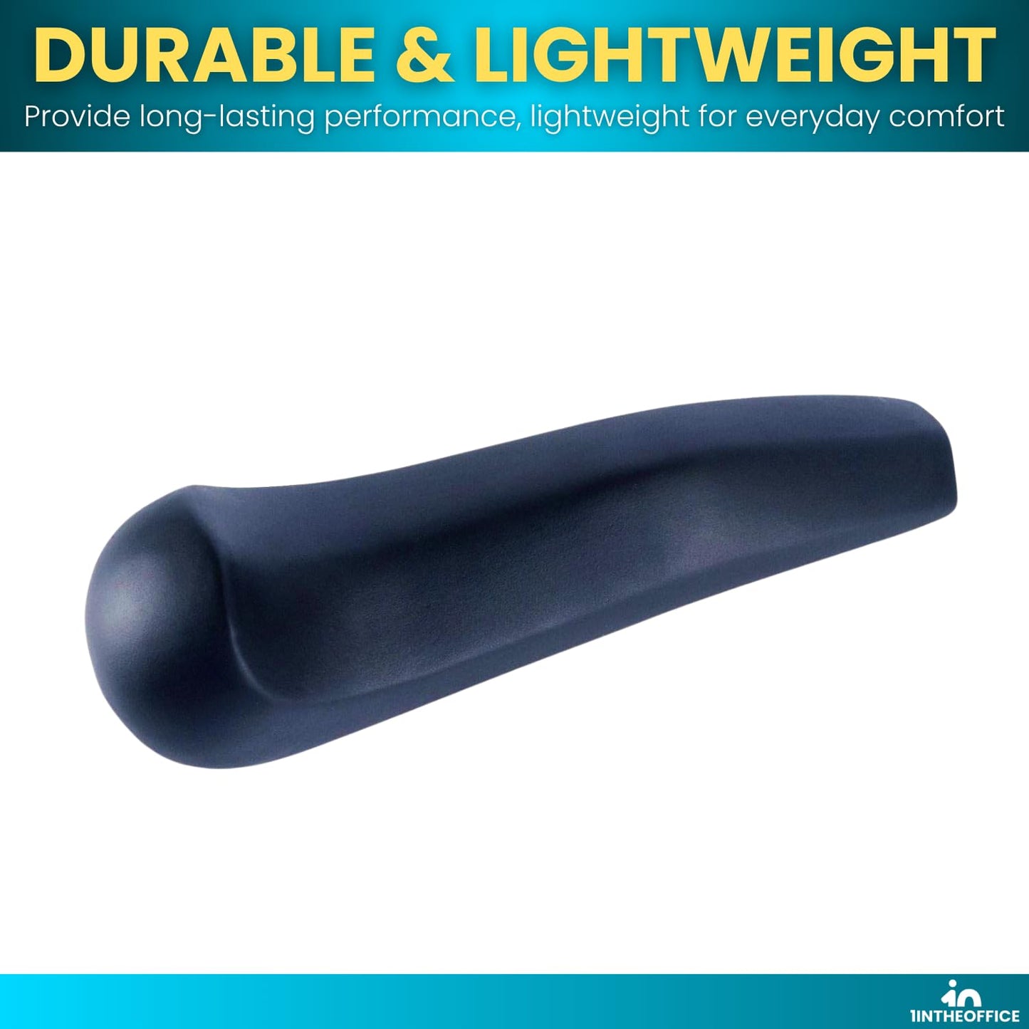 1InTheOffice Phone Shoulder Rest for Office Desk Telephones, Ergonomic Hands-Free Comfort, Non-Slip Design, Universal Fit, Black, 1 Pack