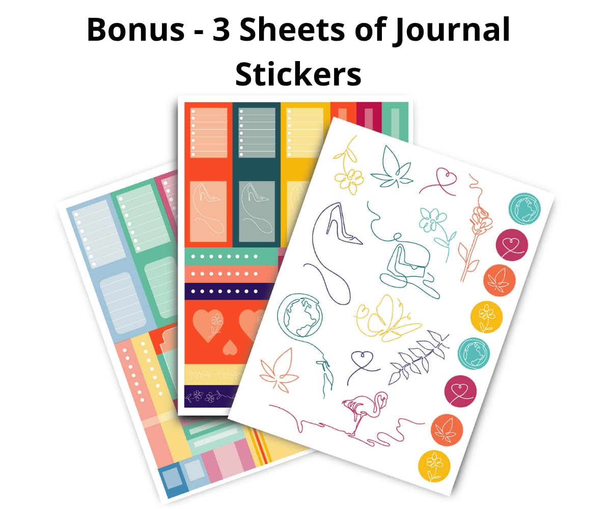 VIVID SCRIBBLES Dotted Journal – 140gsm Bleed Proof Thick White Paper – 200 Numbered Dot Grid Pages – 5.8 x 8.3 inch Bullet Dotted Notebook