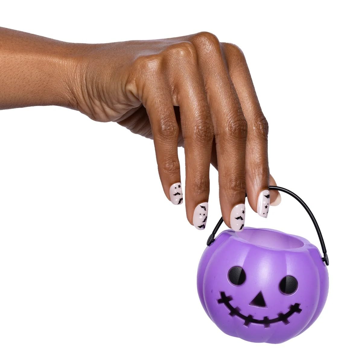 Olive & June Instant Mani Extra Short Squoval Press-On Nails, A Little Batty, 42 Pieces
