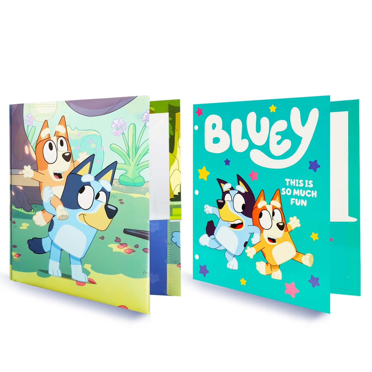 Bluey School Supplies Set for Kids - Bundle with Pencil Case and 2 Portfolio Folders for Elementary Students | Bluey School Supplies for Boys, Girls