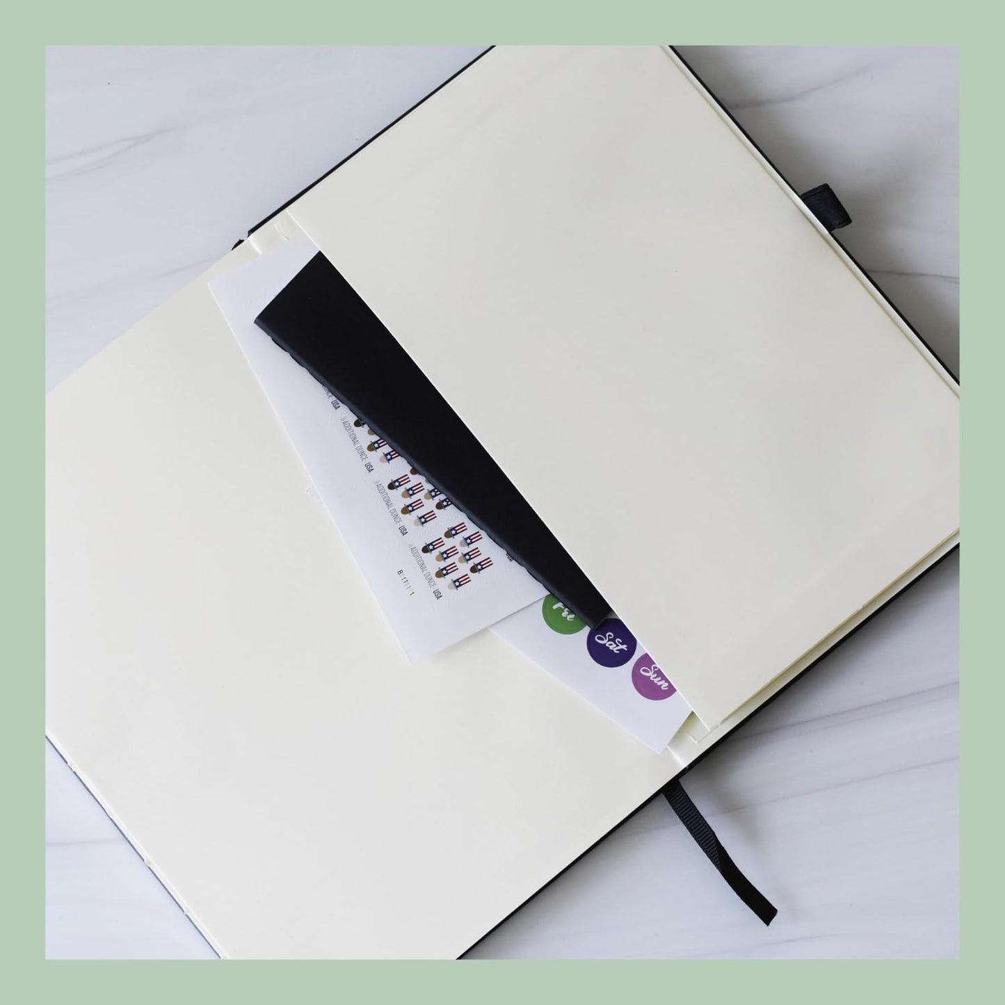RICCO BELLO Undated Weekly Planner To Do Notebook | Faux Leather Hardcover, for Work, School, Home with Pen Holder, Bookmark, Band Closure, Storage Pocket, 5.7 x 8.4 Inches (Brown)