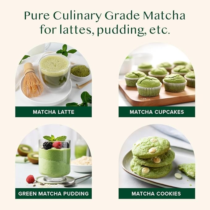 VAHDAM, Japanese Matcha Tea Powder (50 Cups,3.53oz) Sourced from Japan | Authentic Japanese Matcha Green Tea Powder | Classic Culinary Matcha From Japan