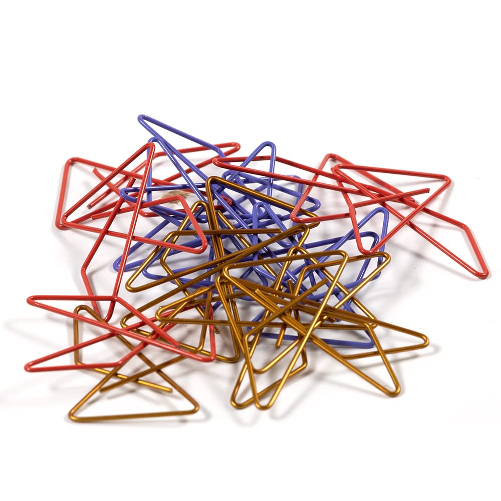 JAM PAPER Colorful Butterfly Clips - Assorted Paper Clamps - 15/Pack