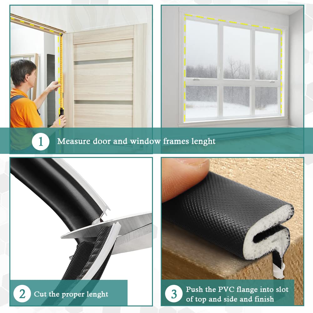 Kerf Weather Stripping for Door Seal Strip (26 Foot)