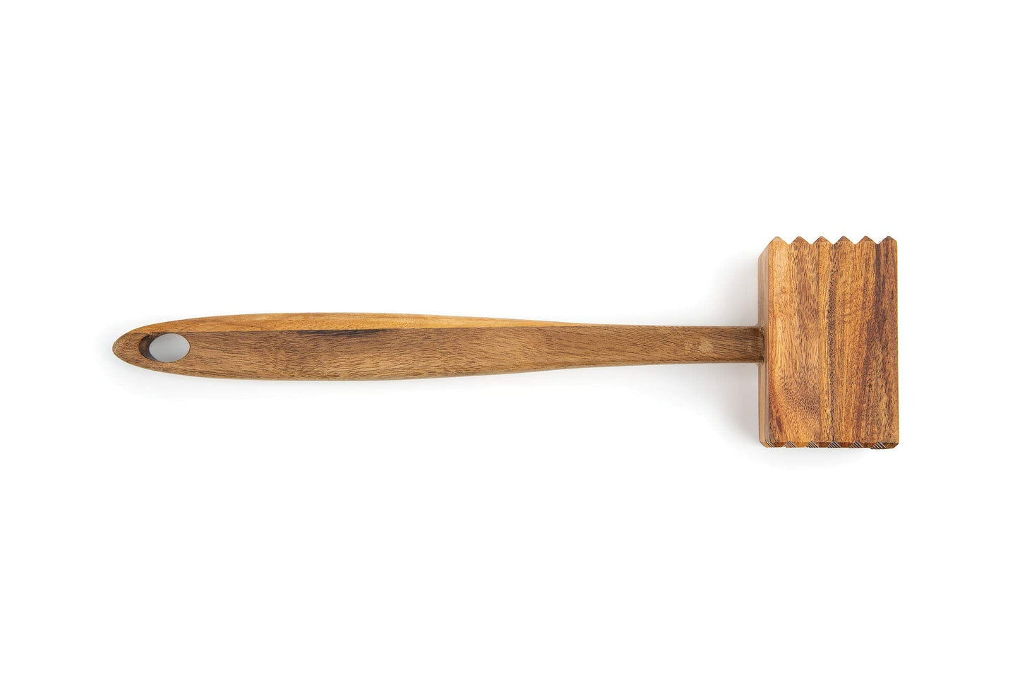 Ironwood Gourmet Acacia Wood Meat Tenderizer, 11.5-inches, Brown