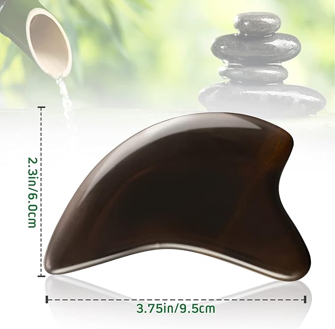 Bian Stone Gua Sha Facial Tools Scraping Massage Face Guasha Board Scraping Plate