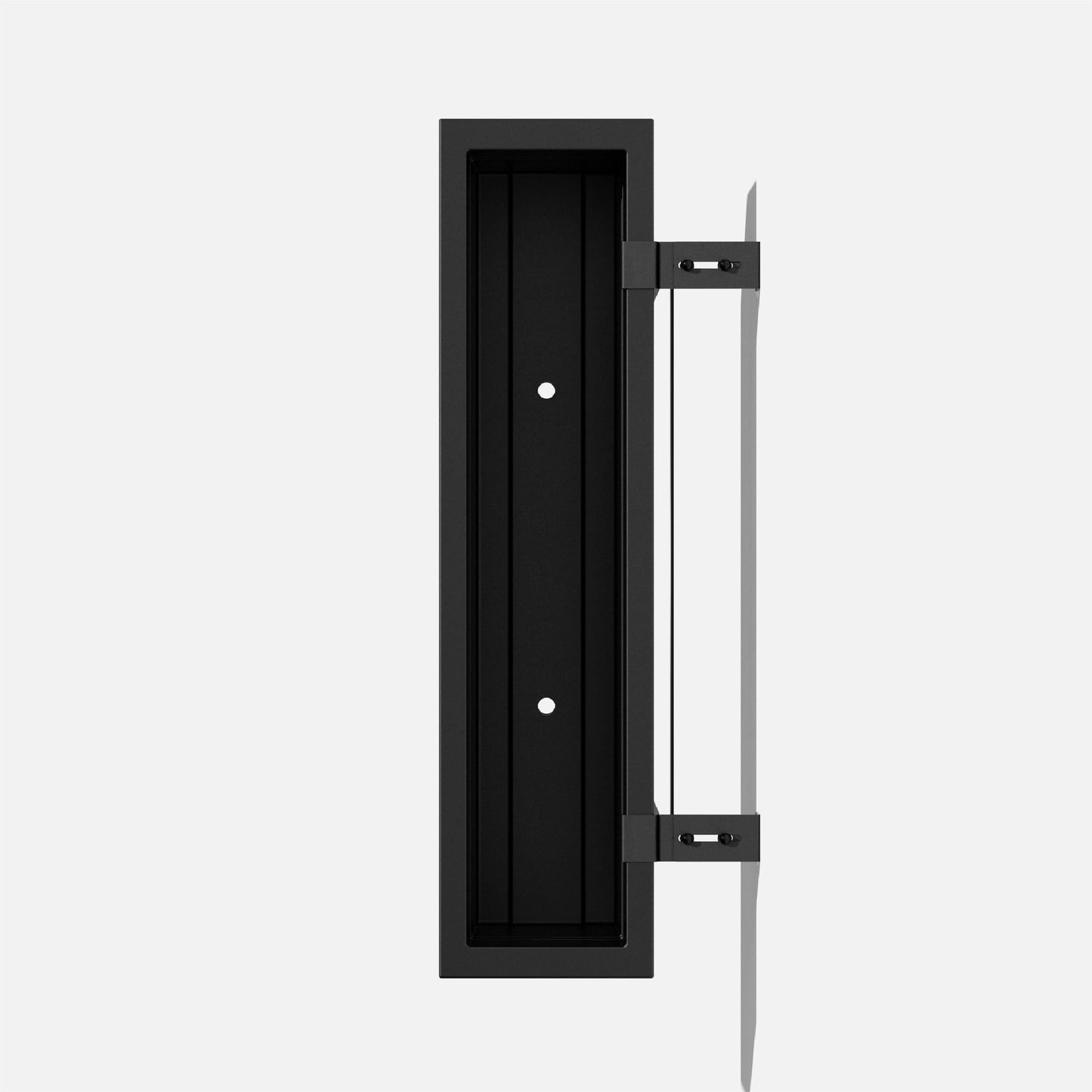 Veradek Block Series Railing Planter - Rectangular Flower Box for Outdoor Balcony/Fence | Durable All-Weather Use with Adjustable Brackets | Modern Décor for Flowers, Succulents, Hanging Plants