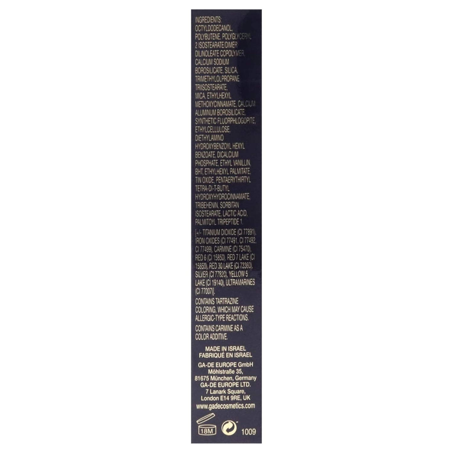 GA-DE Crystal Lights Lip Gloss, 520 - Enriched with Light-Reflecting Crystal Pearls - Smooth Silky, Rich Color - Moisturizes and Adds Shine - 0.2 oz