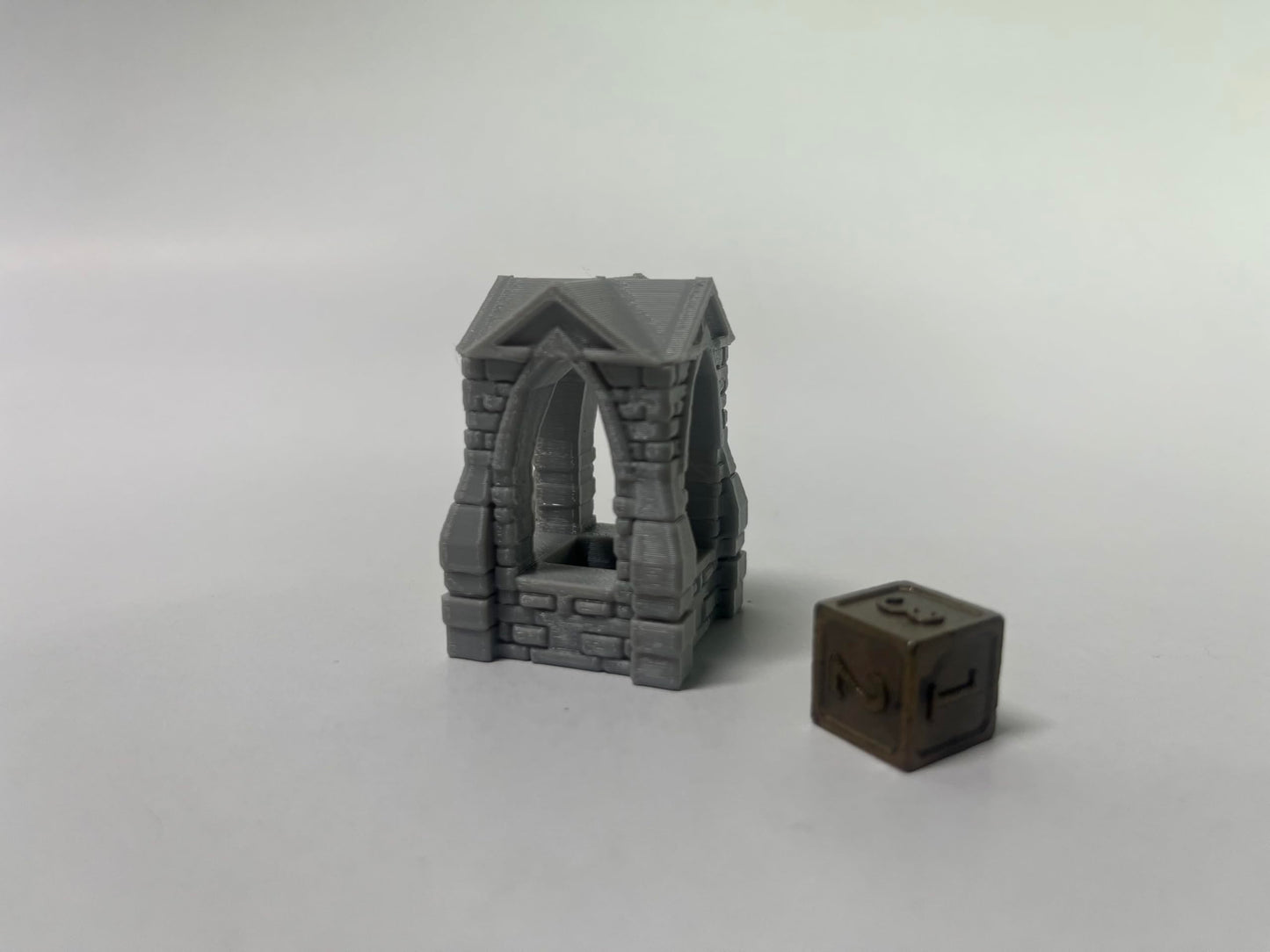 Paintable Tabletop Miniature Little Town Building Terrains - 18mm Small Scale Dioramas Building Set Scenery with Medieval Architecture Style by HAUTICO (HVillageHouses7-1)