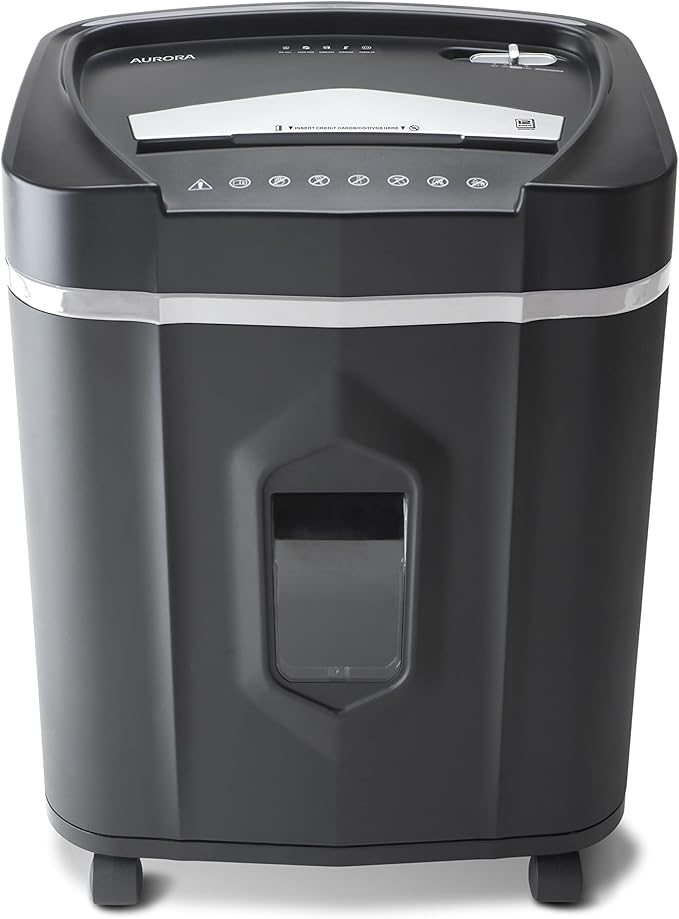 Aurora Professional Grade High Security 12-Sheet Micro-Cut Paper/CD and Credit Card Shredder/ 60 Minutes Continuous Run Time