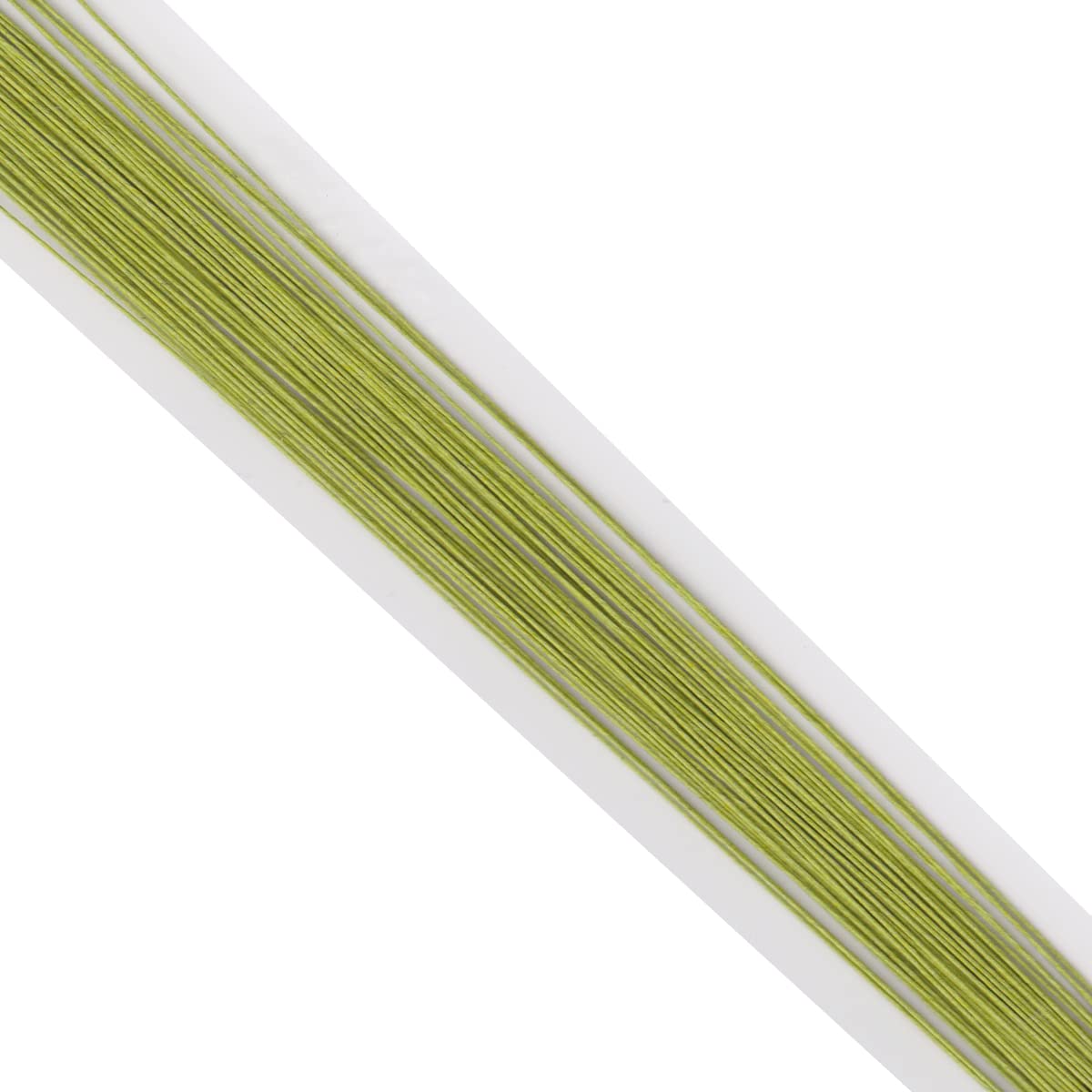 30 Gauge Spring Green Paper Covered Floral Wire - 14 inches Long - 5 Pack of 250 Wires