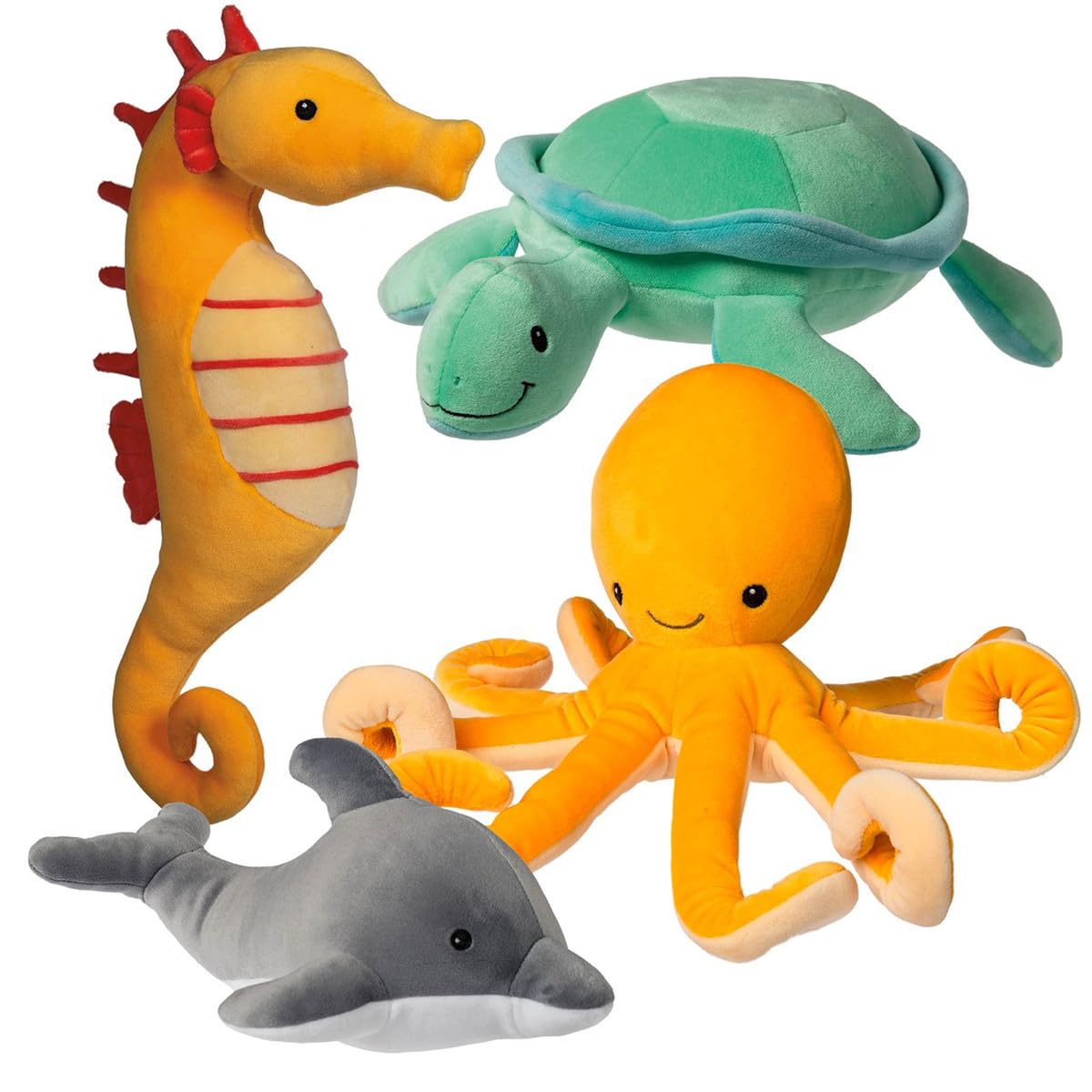 Mary Meyer Stuffed Animal Smootheez Pillow-Soft Toy, 10-Inches, Octopus