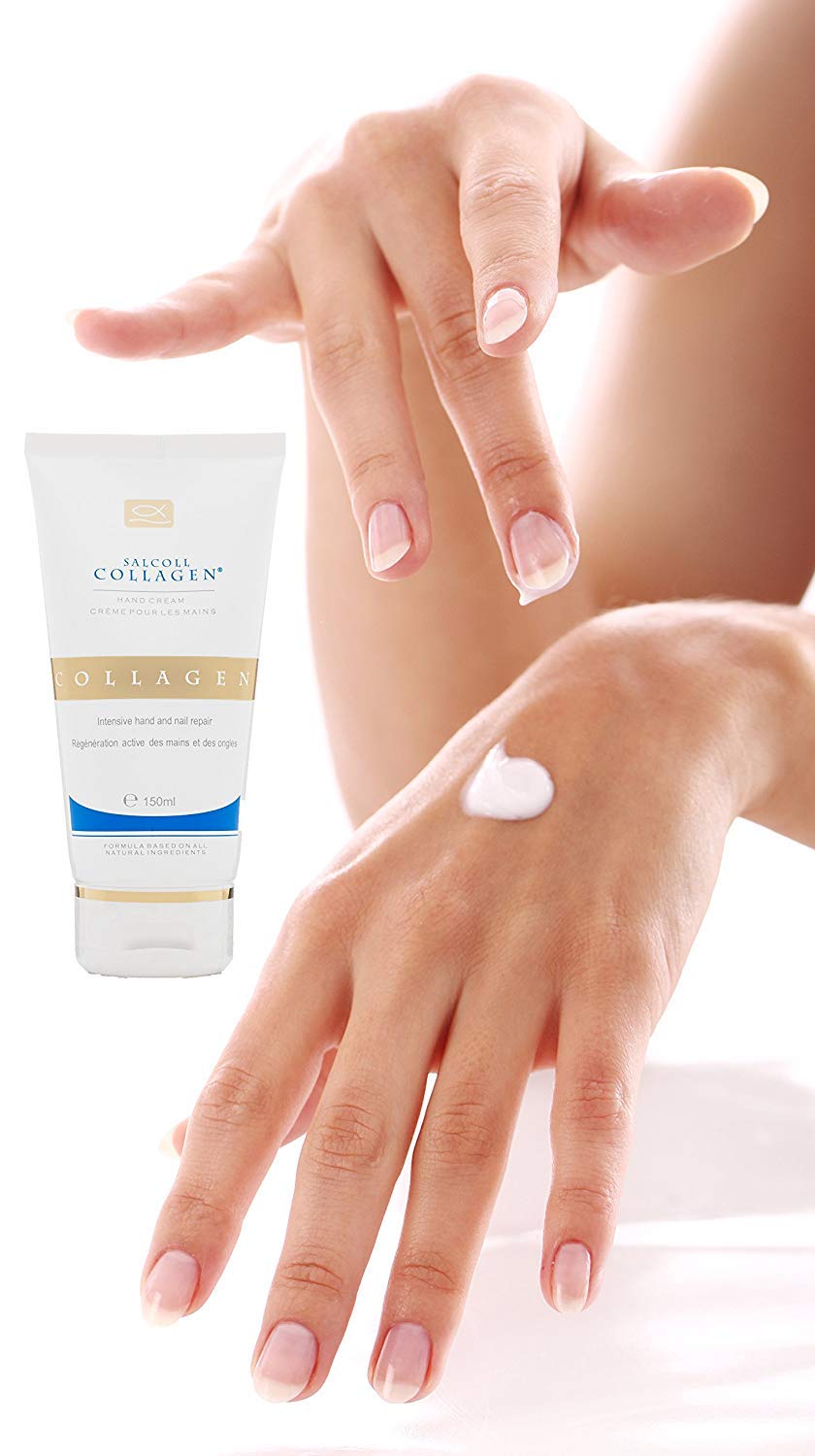 Pure Bioactive Anti-Aging Collagen Repair Hand Cream - Hypoallergenic Moisturizing Lotion, Dry Skin Relief, All Skin Types, 150 ml