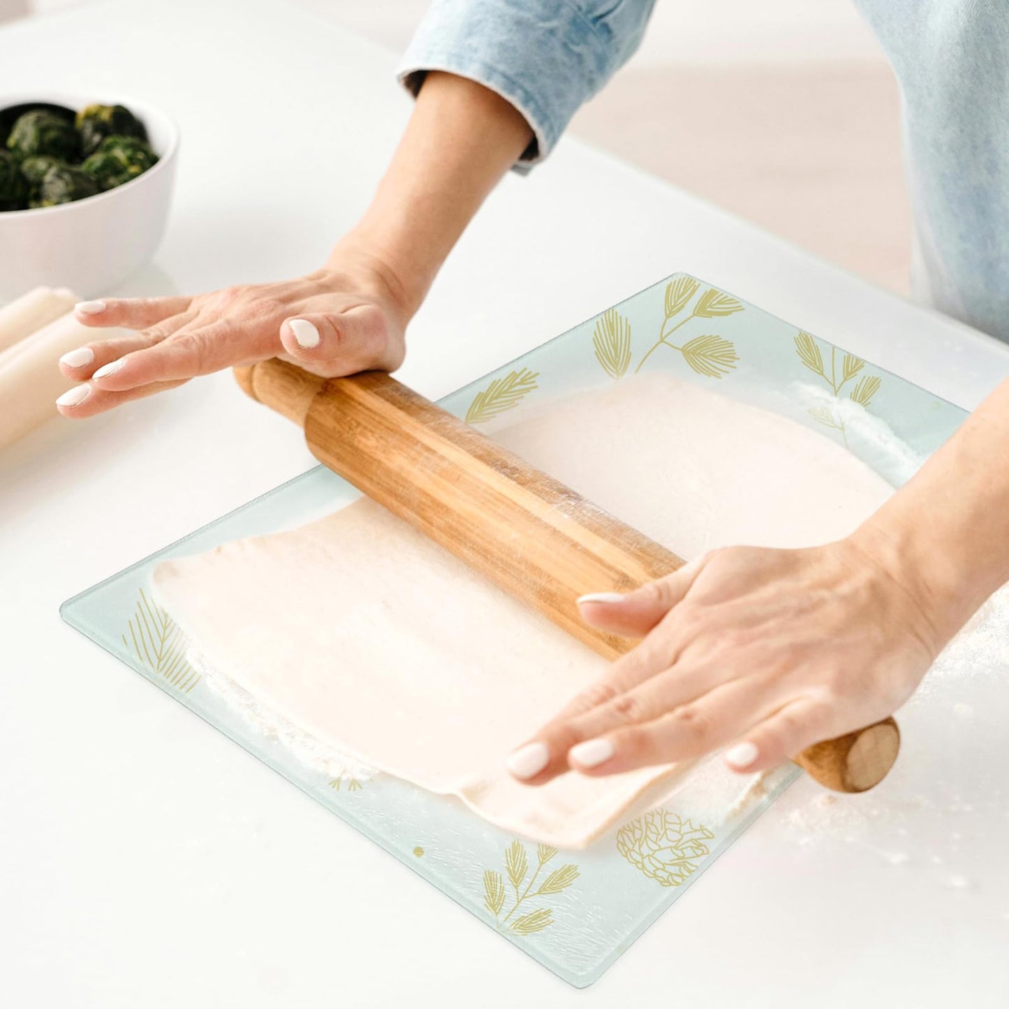 10 Pack Sublimation Glass Cutting Boards Blank Sublimation Tempered Glass Cutting Boards Anti Slip Cutting Board DIY for Heat Press Machine(11 x 8 Inch)
