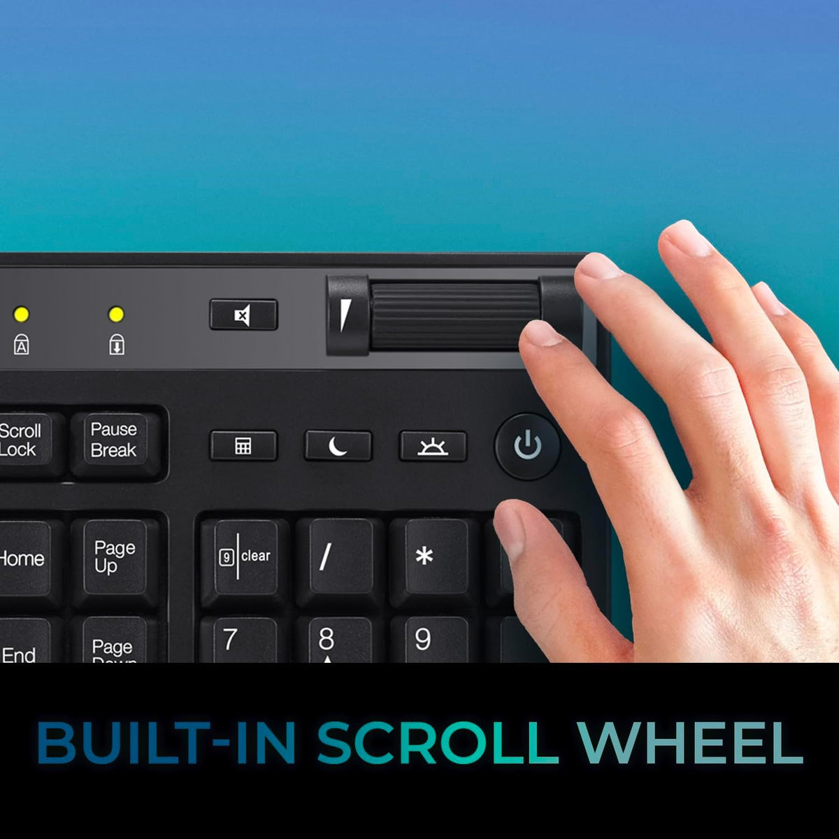 Adesso EasyTouch 445 Multi-Channel Wired Touchpad Keyboard, Black (AKB-445UB)