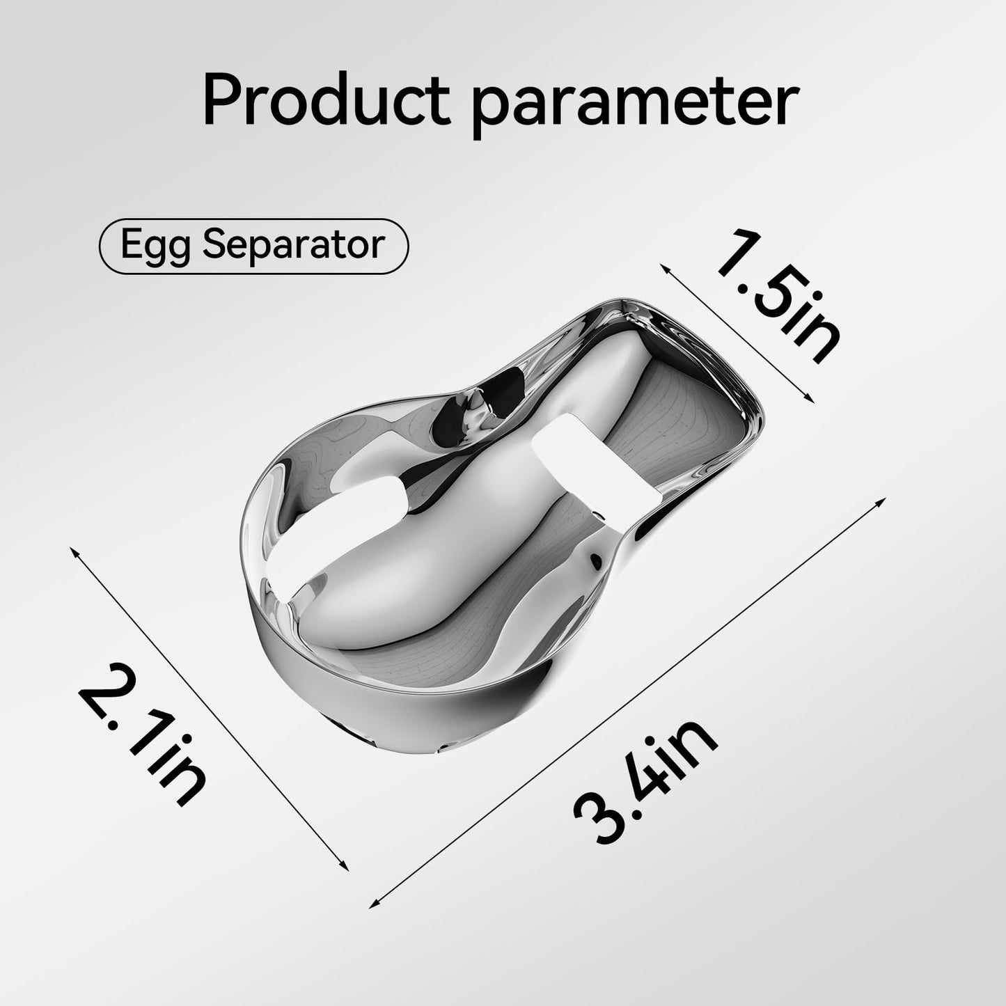 Sretanj Egg Yolk Separator,Egg Separator for Raw Eggs,Food Grade Stainless Steel Egg Yolk White Separator, Kitchen Baking Gadgets