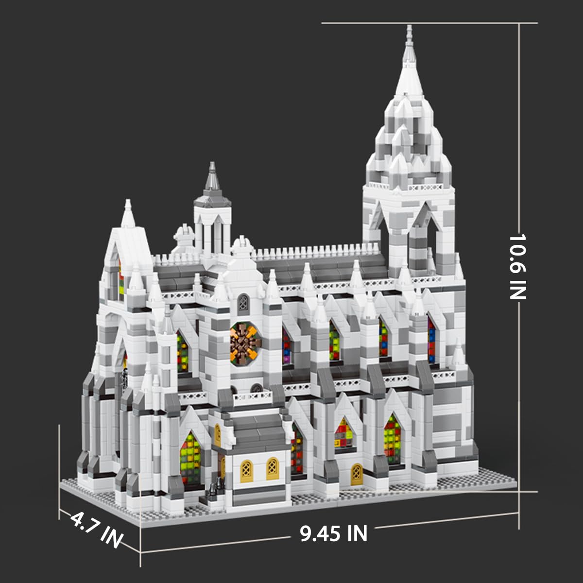 GOTIMON Micro Mini Cologne Cathedral Building Block Toy Set, Famous Architecture Building Blocks, 3598 PCS, Gifts for Kids and Adults