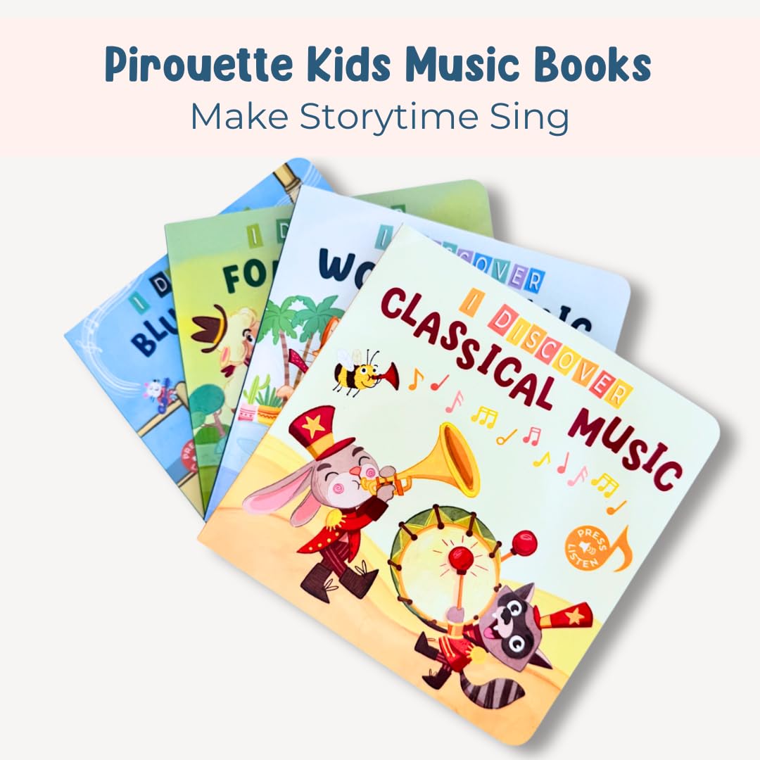I Discover Classical Music – Sound Book for Babies & Toddlers | 6 Famous Classical Melodies | Interactive Board Book with Music | Ages 0–4 | Pirouette Kids