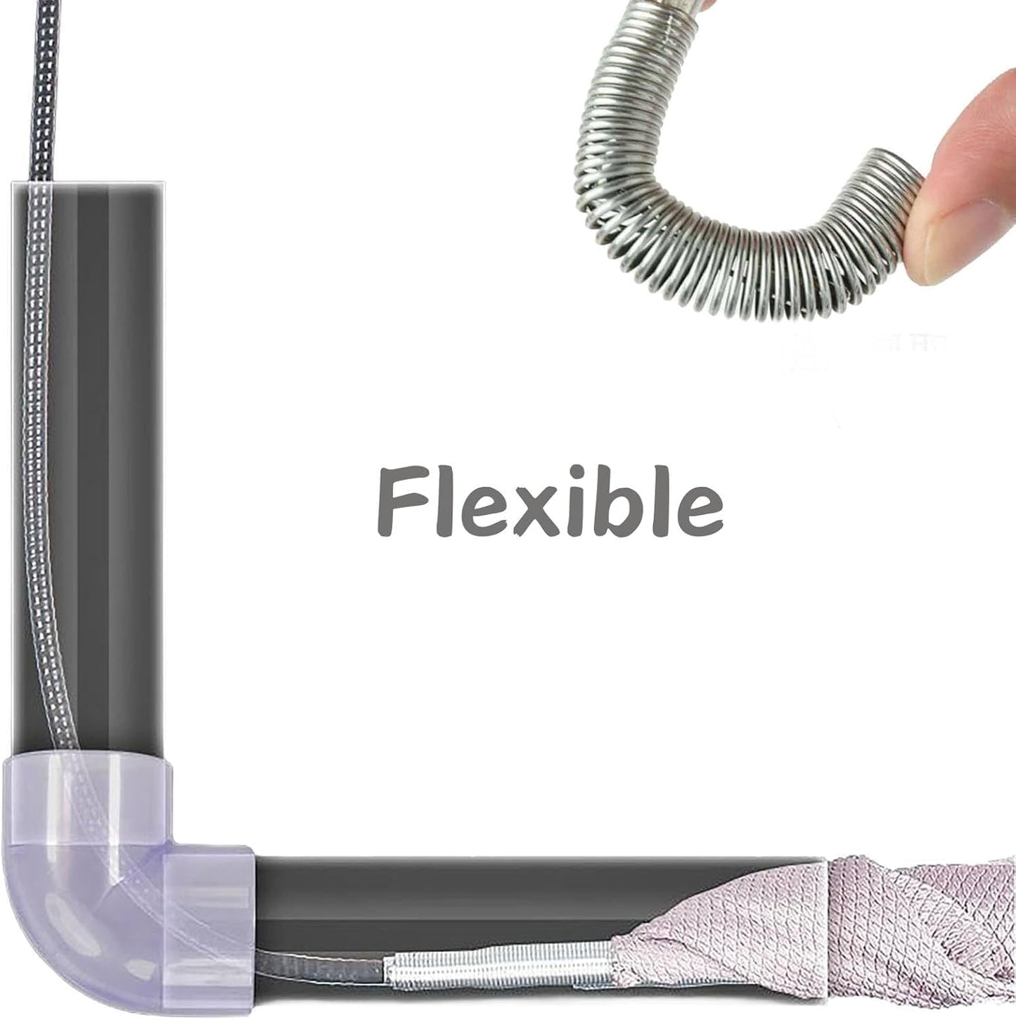 GDOMI 118" Flexible Grabber Claw Tool Reacher, Drain Snake Hair Drain Clog Remover Tool with 4 Claws Bendable Hose for Litter Pick, Home and Kitchen Sink, Drains, Toilet