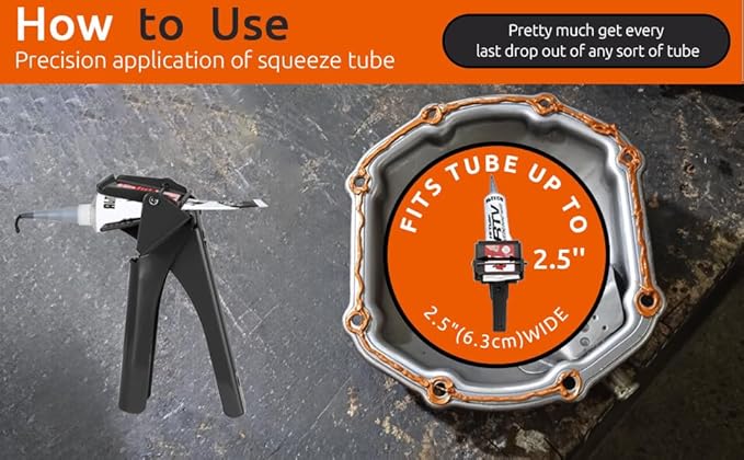 RTV Silicone Tube Extrusion Tool,Efficient RTV Silicone Tubes Squeezer Dispenser, Maximize Reduce Material Waste