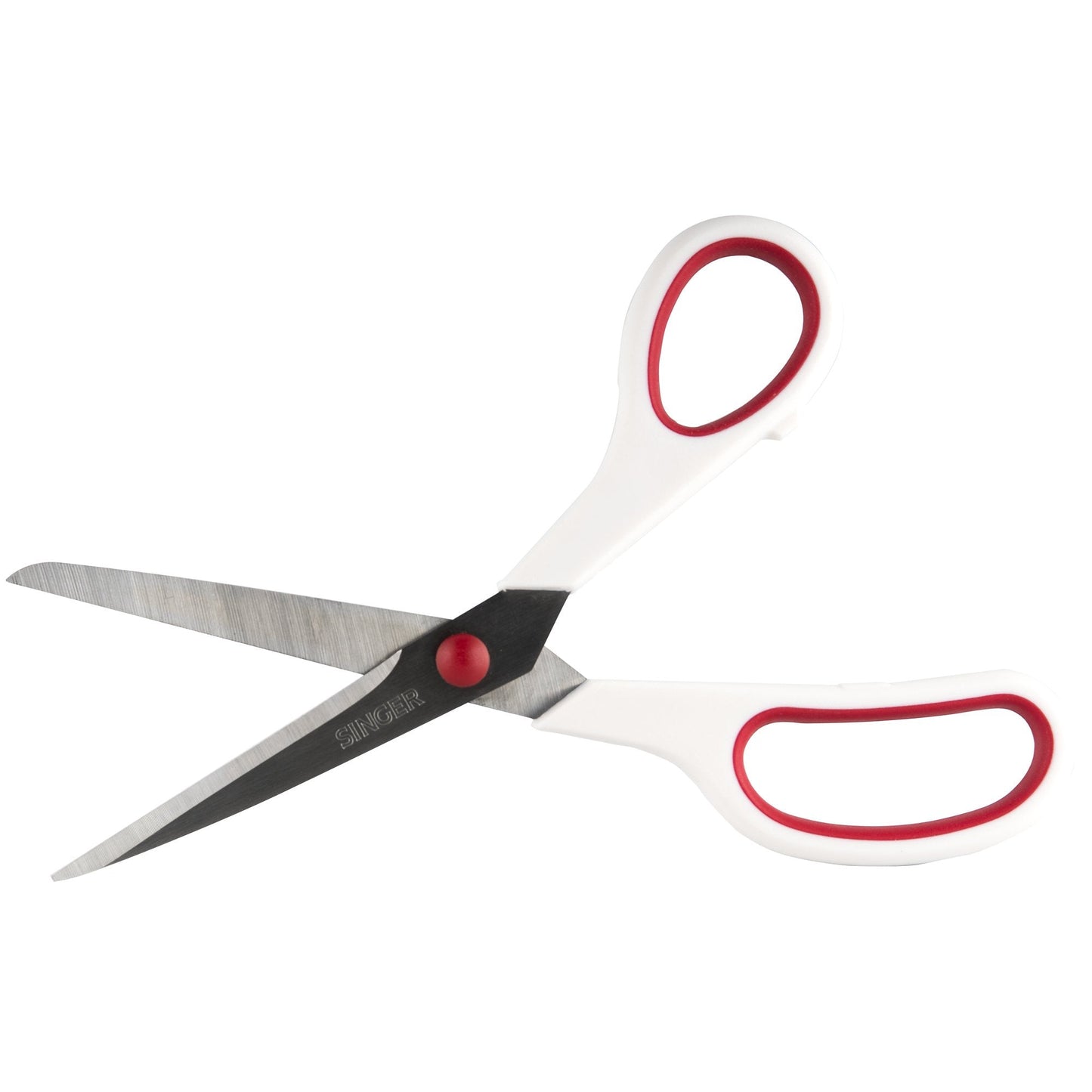 SINGER 00445 8-1/2-Inch, 3-Pack Fabric Scissors with Comfort Grip, Red & White