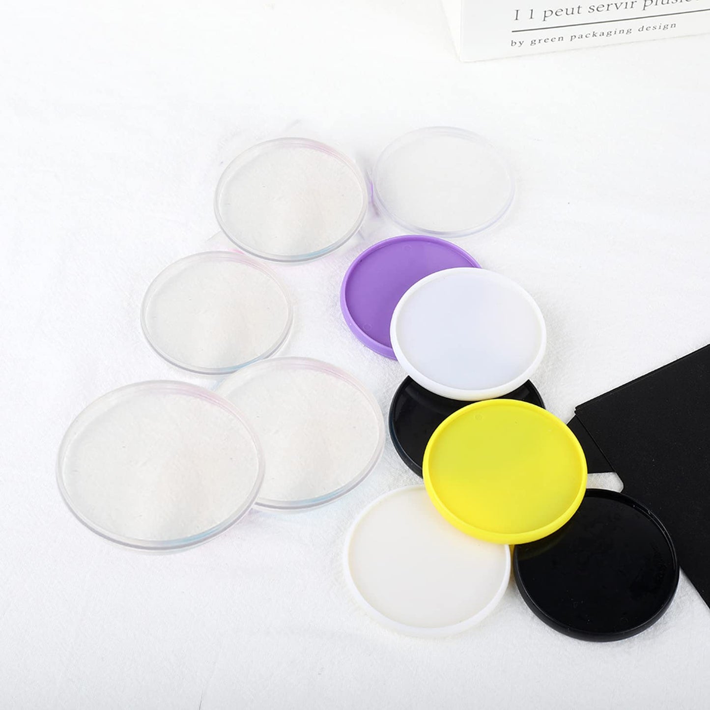 20 Pcs Discbound Disc 2 Inch Book Binding Discs, Transparent Expansion Discs Notebooks Planner Discs for DIY Notebooks and Planner Scrapbooking Supplies