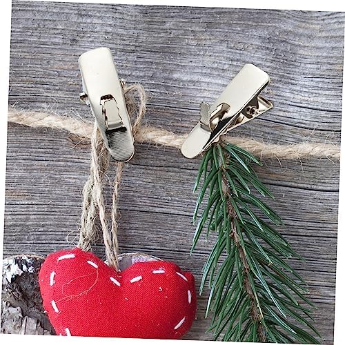 Cabilock 200pcs Garden Decoration Clips Christmas Adornment Clips for Trees Wreaths Sturdy Multi-Purpose Home Supplies for Holiday Party Layouts