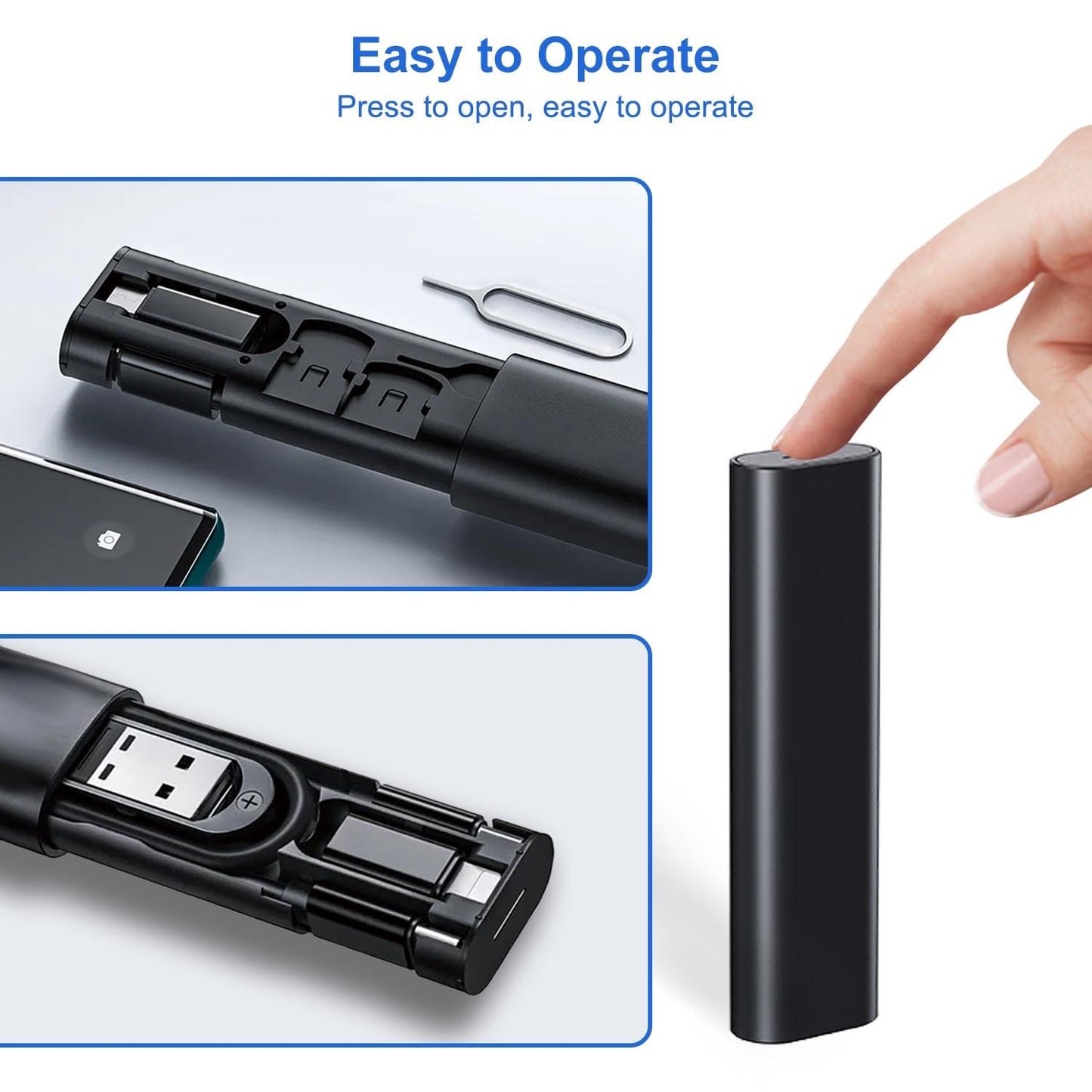 Multi USB Charging Adapter Cable & Conversion Set, USB A to Type C & Lightning Adapter, 60W Fast Charging & Data Transfer Cable