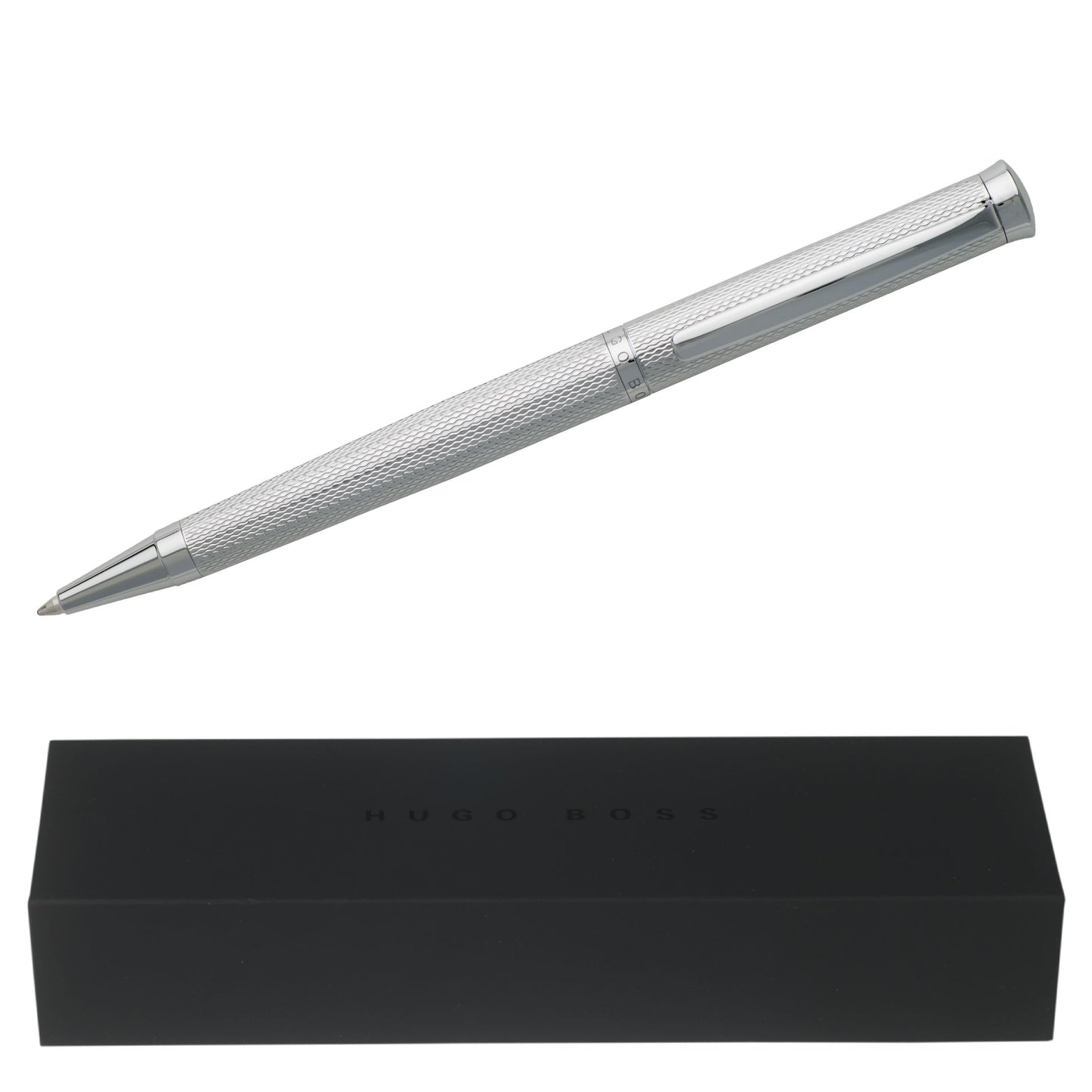 Hugo Boss – Sophisticated Diamond Ballpoint Pen – Chrome