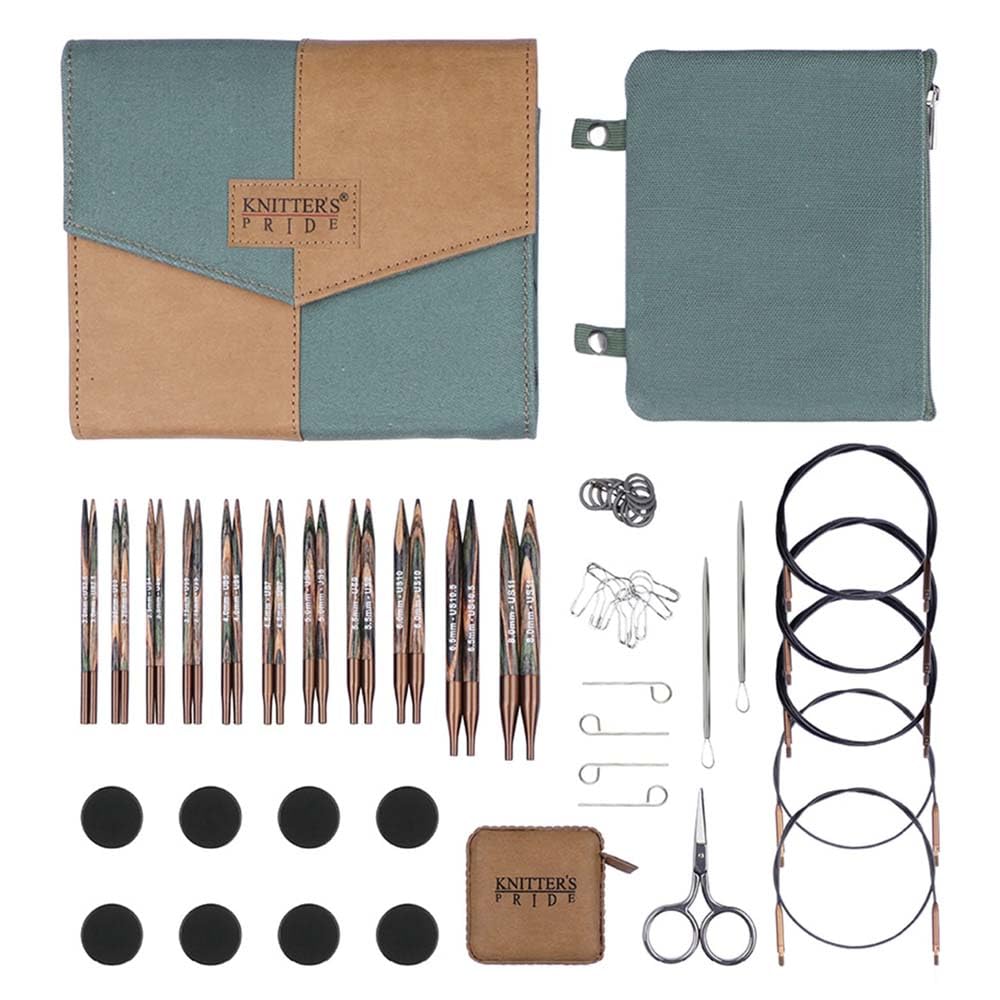 Knitter’s Pride Terra Grande Interchangeable Needle Set 4""(10cm) – 14 US Sizes (2.5 to 17)