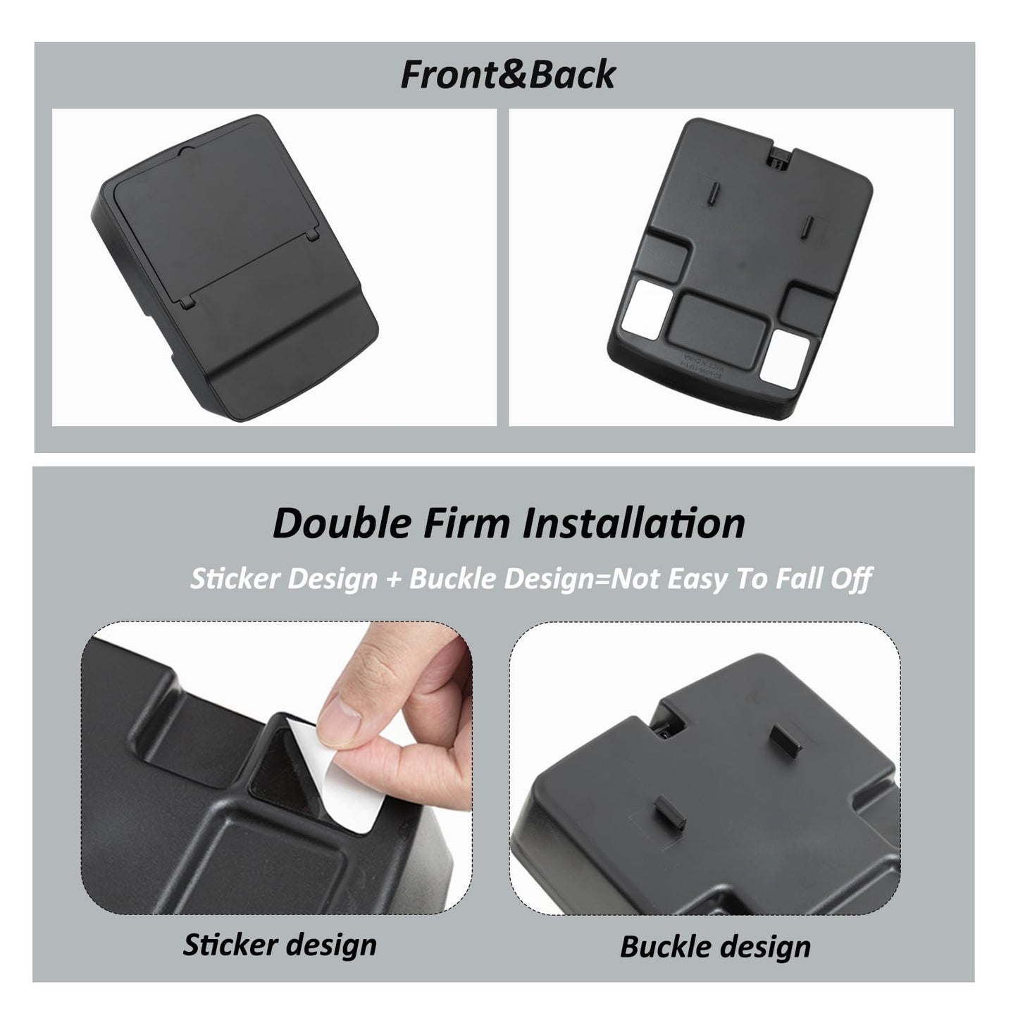 JKCOVER Center Console Hidden Organizer Box Compatible with Jeep Wrangler JK/JKU 2011-2016 2017 2018 Accessories Armrest Secret Compartment One-Touch Hidden Storage (Patent Design)